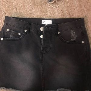 Black by the ways Jean skirt